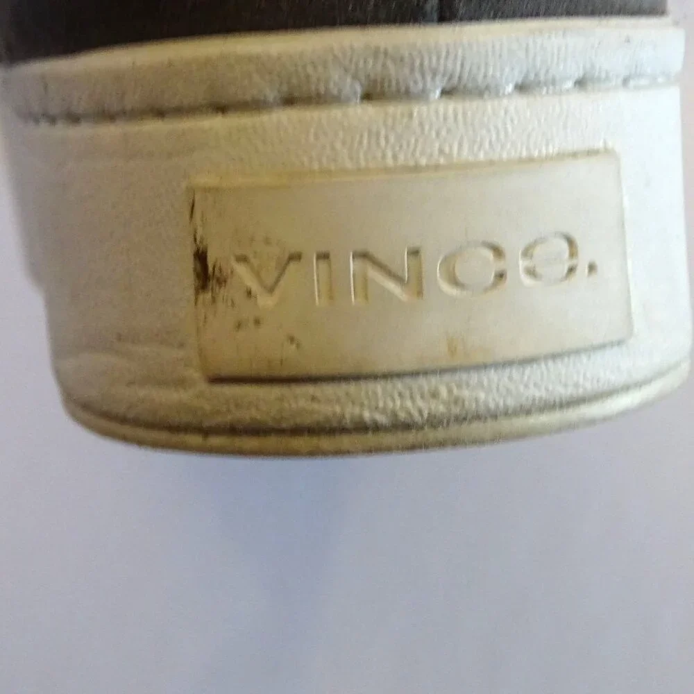 Vince Gray Suede Slip-On Platform Loafers Sneakers Women Size 8 EUR 38 - Picture 7 of 9